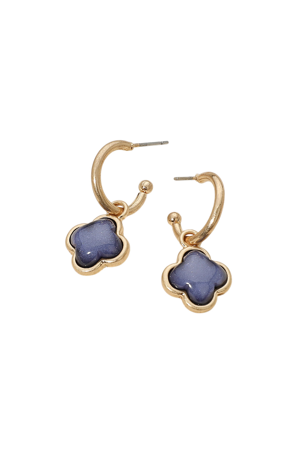 Resin Clover Earrings