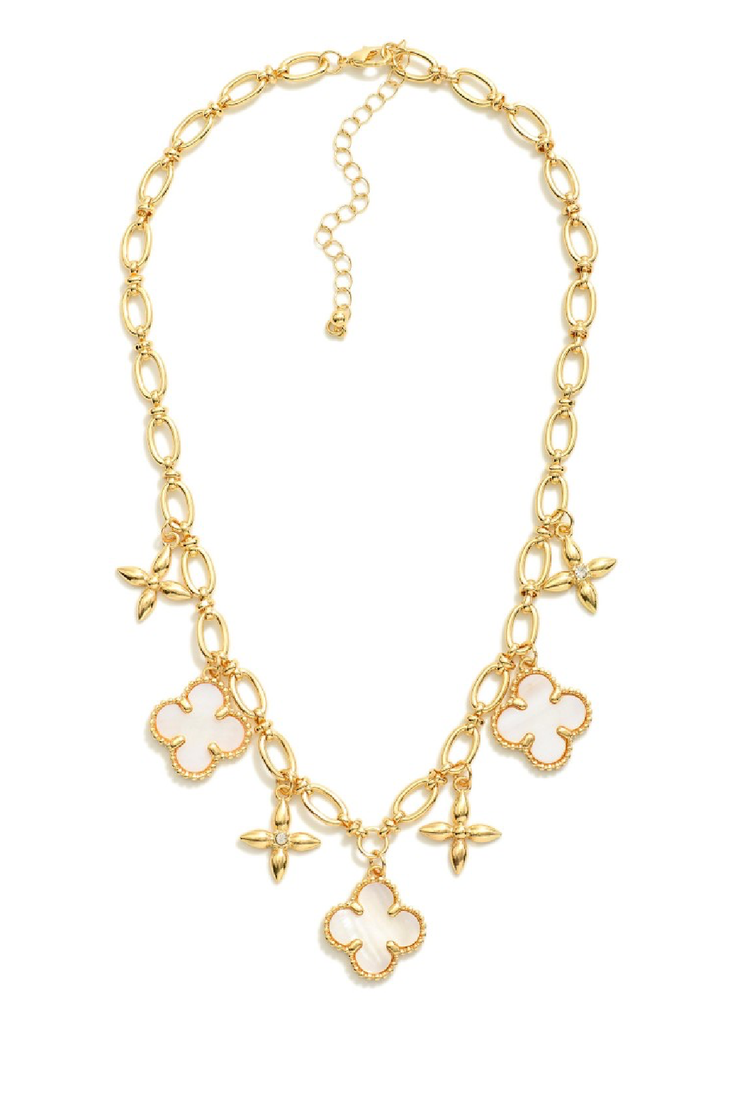 Clover and Star Charm Necklace