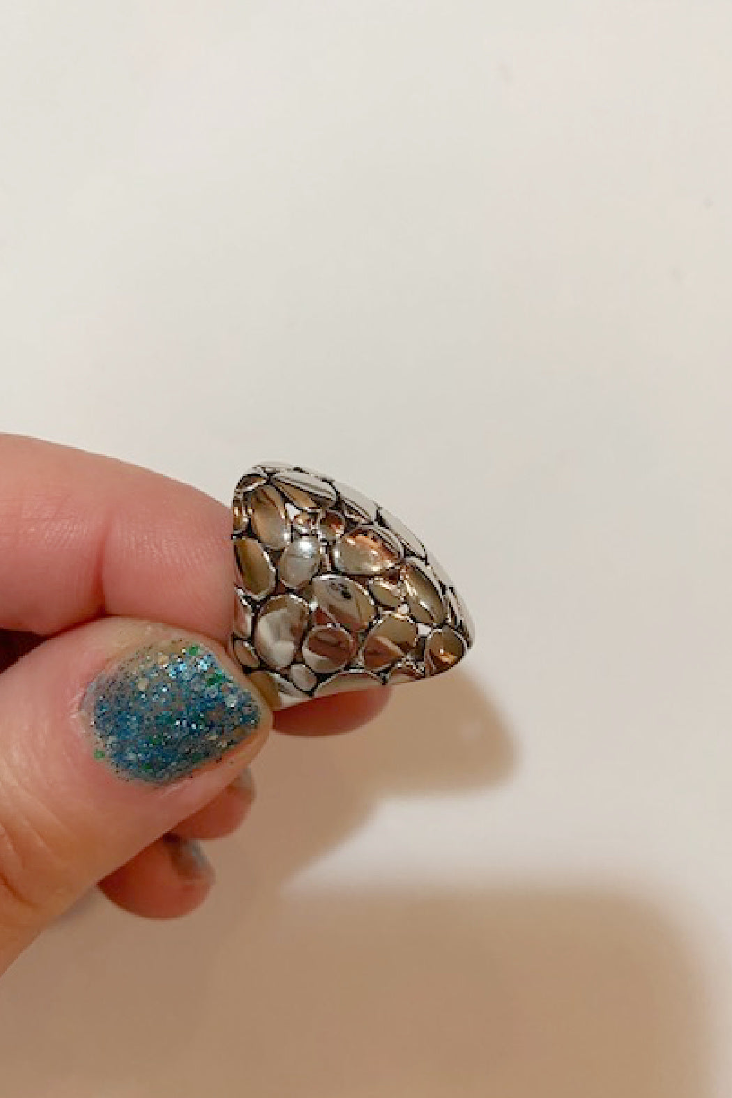 Cobblestone Oval Dome Ring