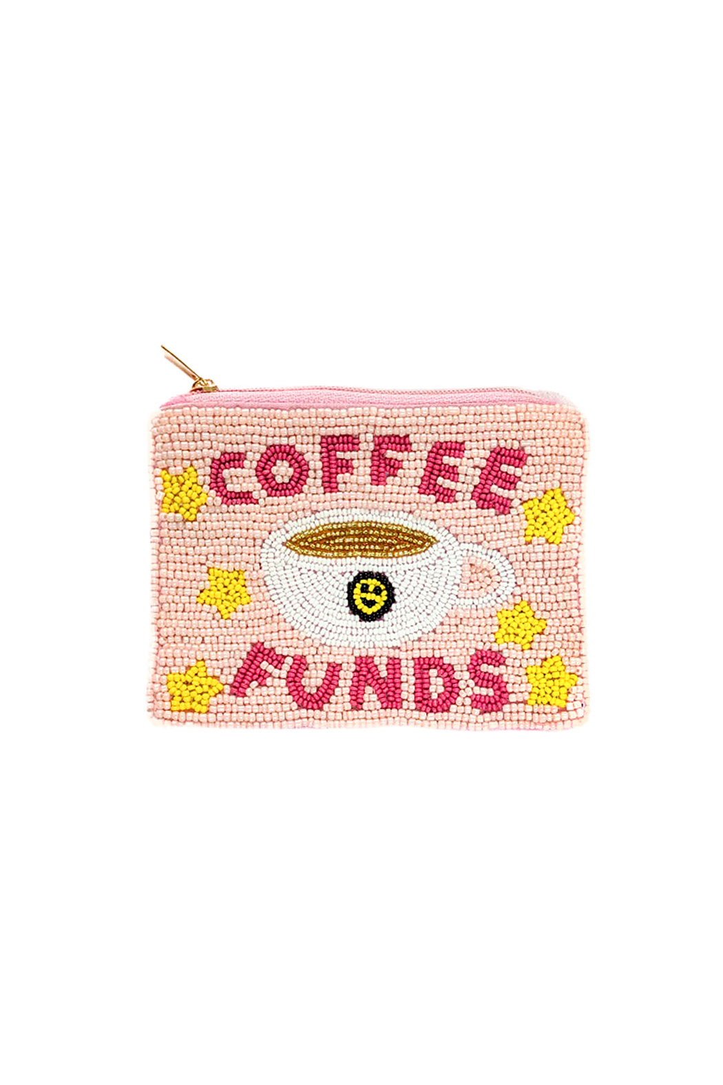 Coffee Funds Beaded Pouch