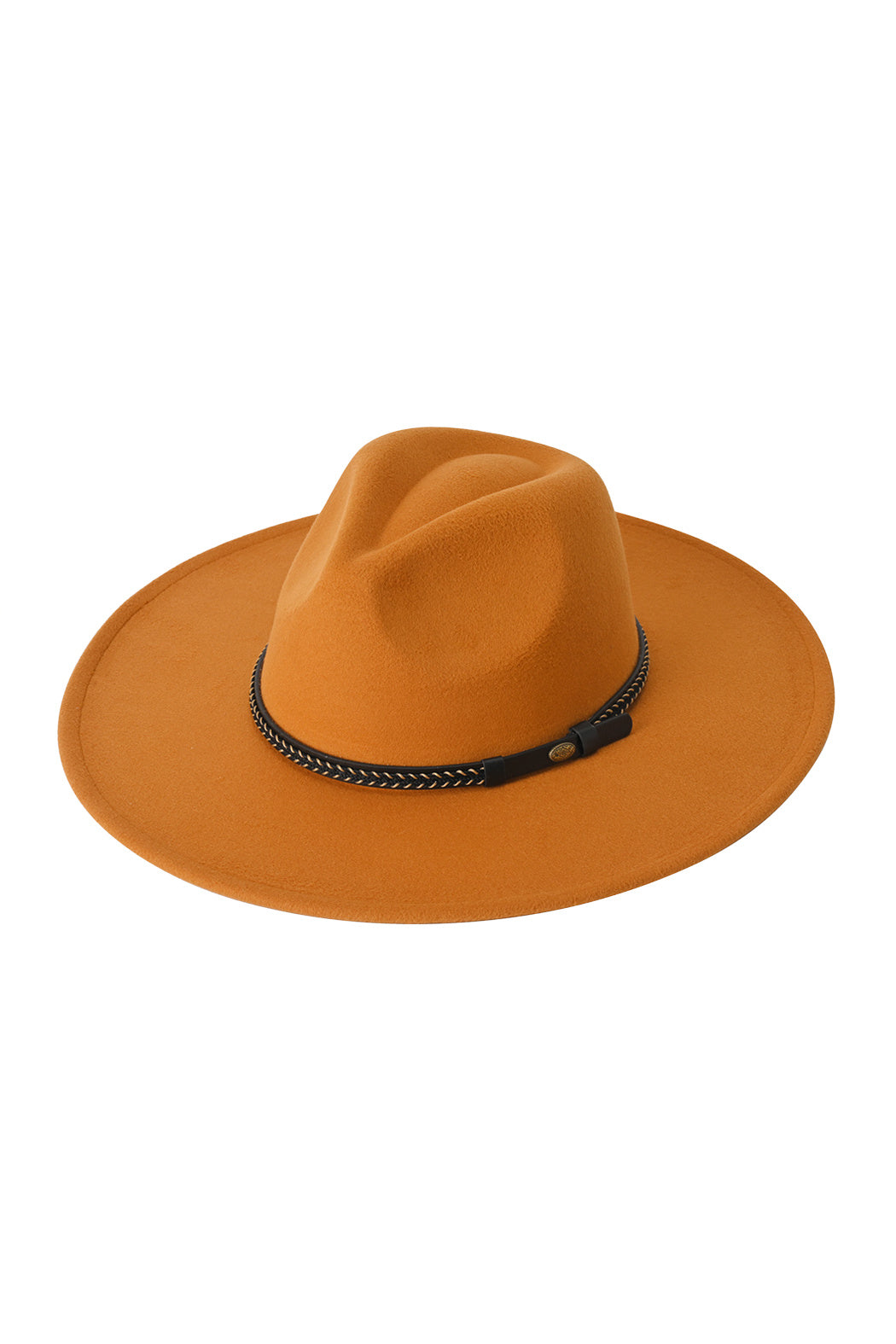 Woven Hat Band Felt Fedora