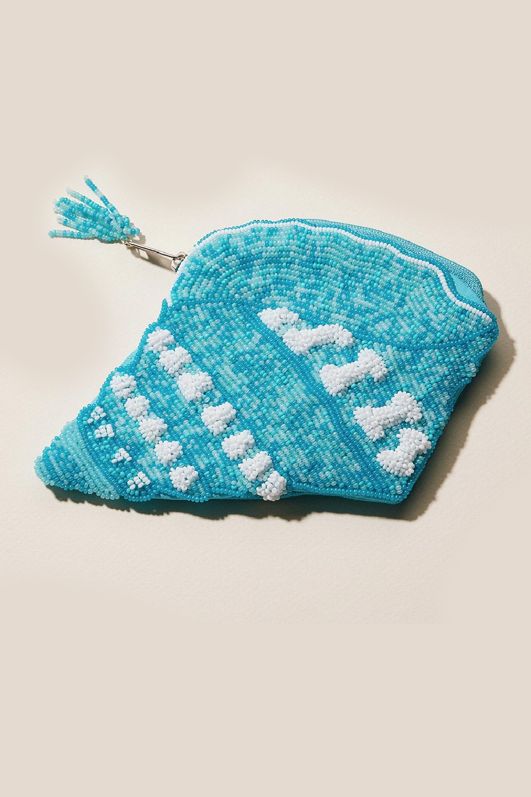 Conch Shell Beaded Pouch