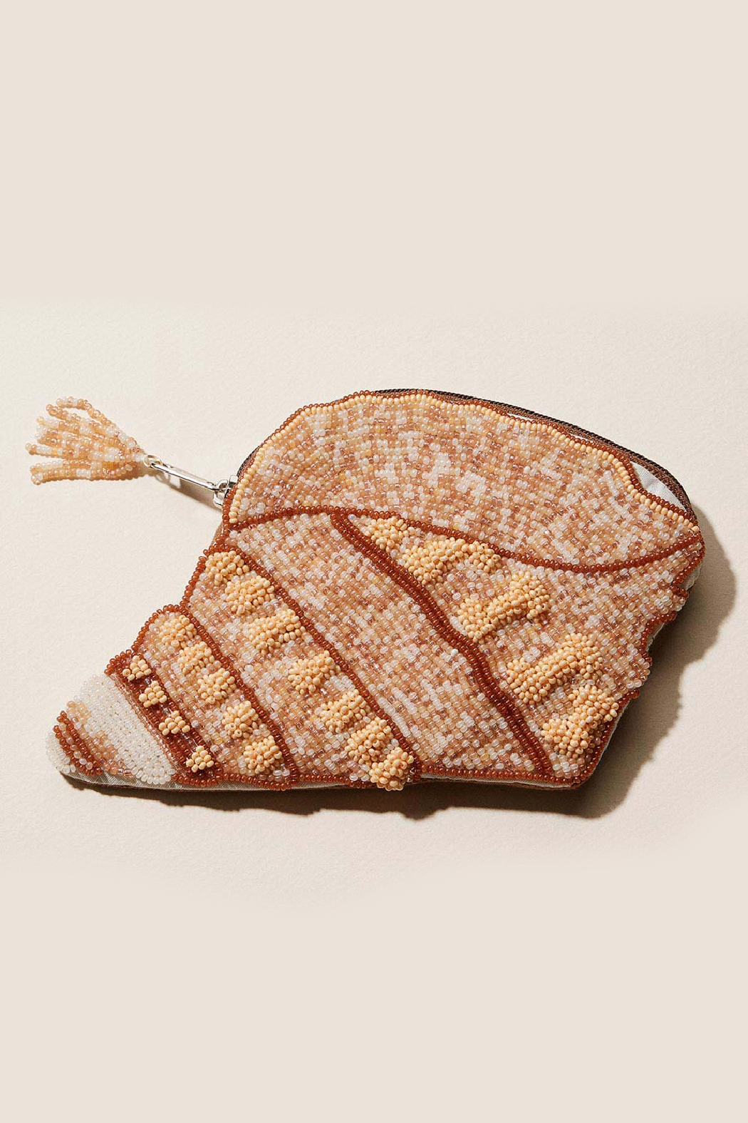 Conch Shell Beaded Pouch