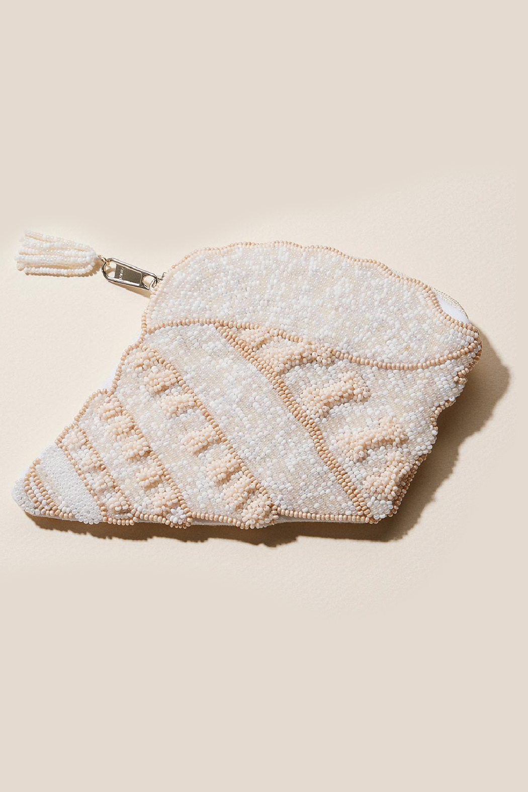 Conch Shell Beaded Pouch