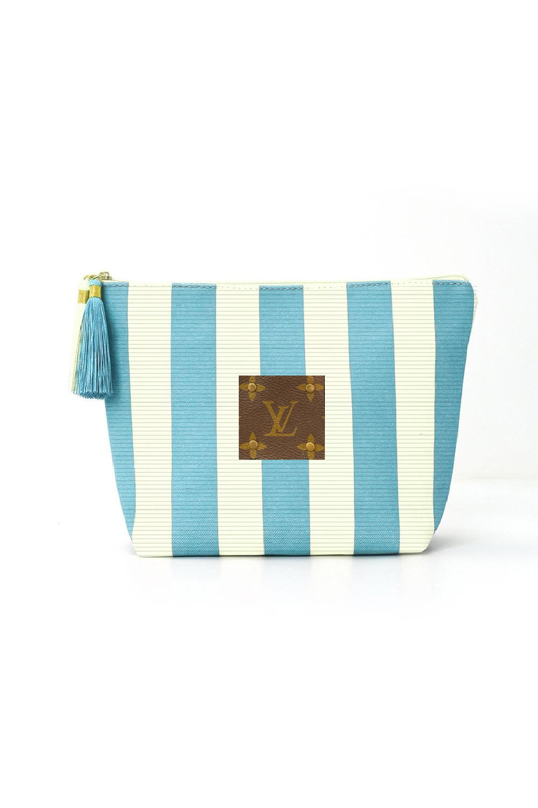 Upcycled Striped Corduroy Pouch