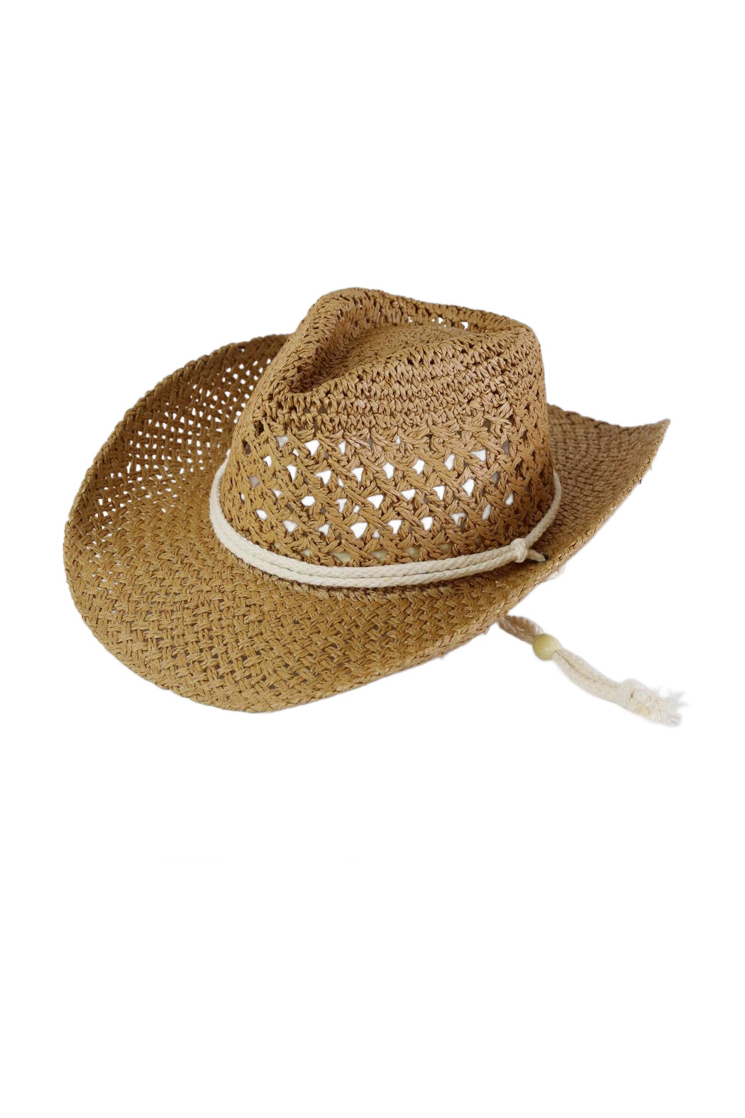 Straw Corded Cowboy Hat