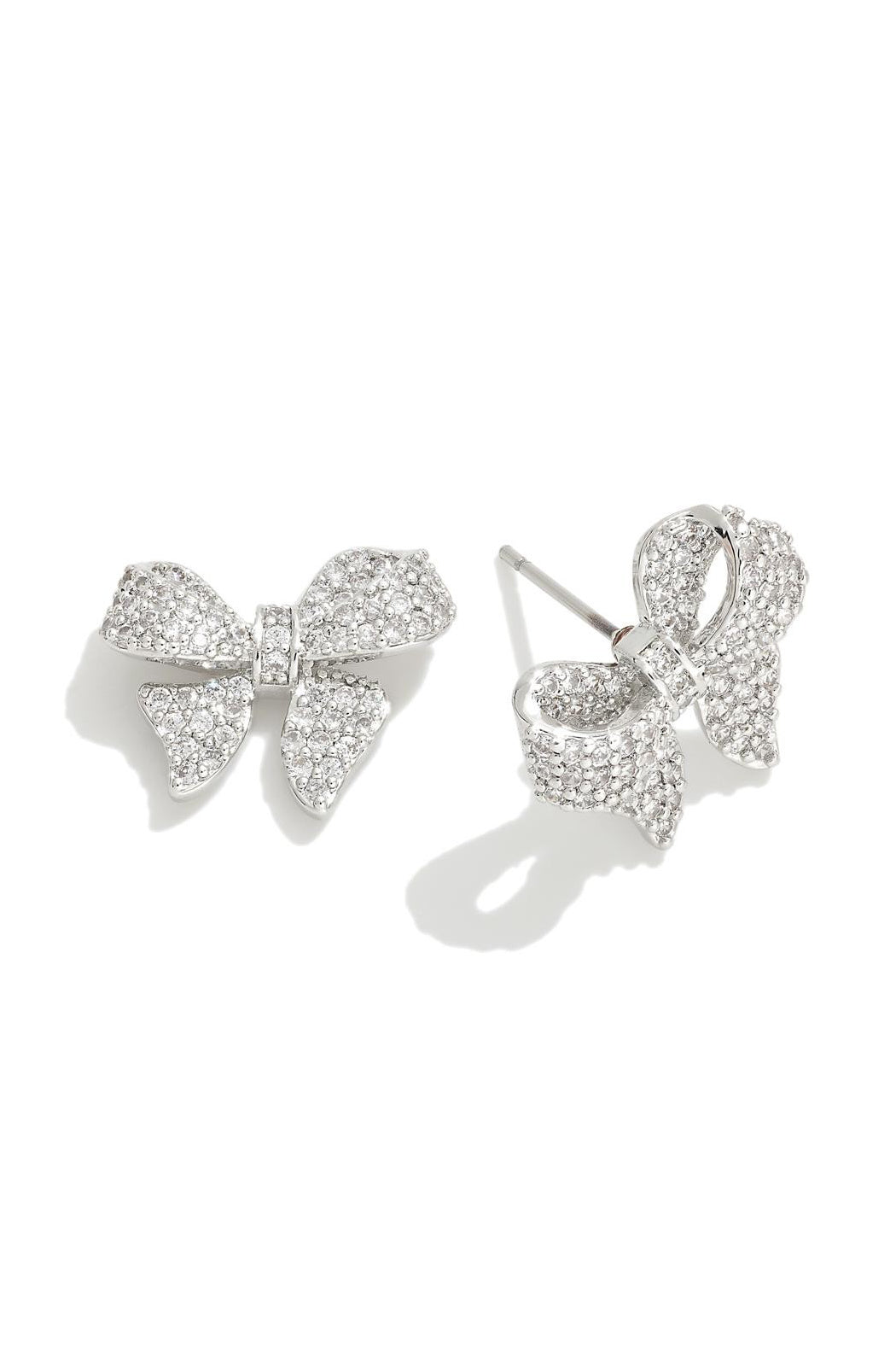 Cubic Zirconia Bow Earrings