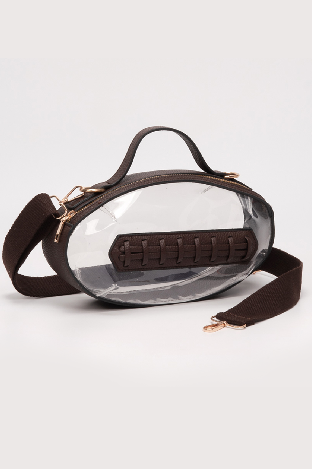 Transparent Football Crossbody Bag