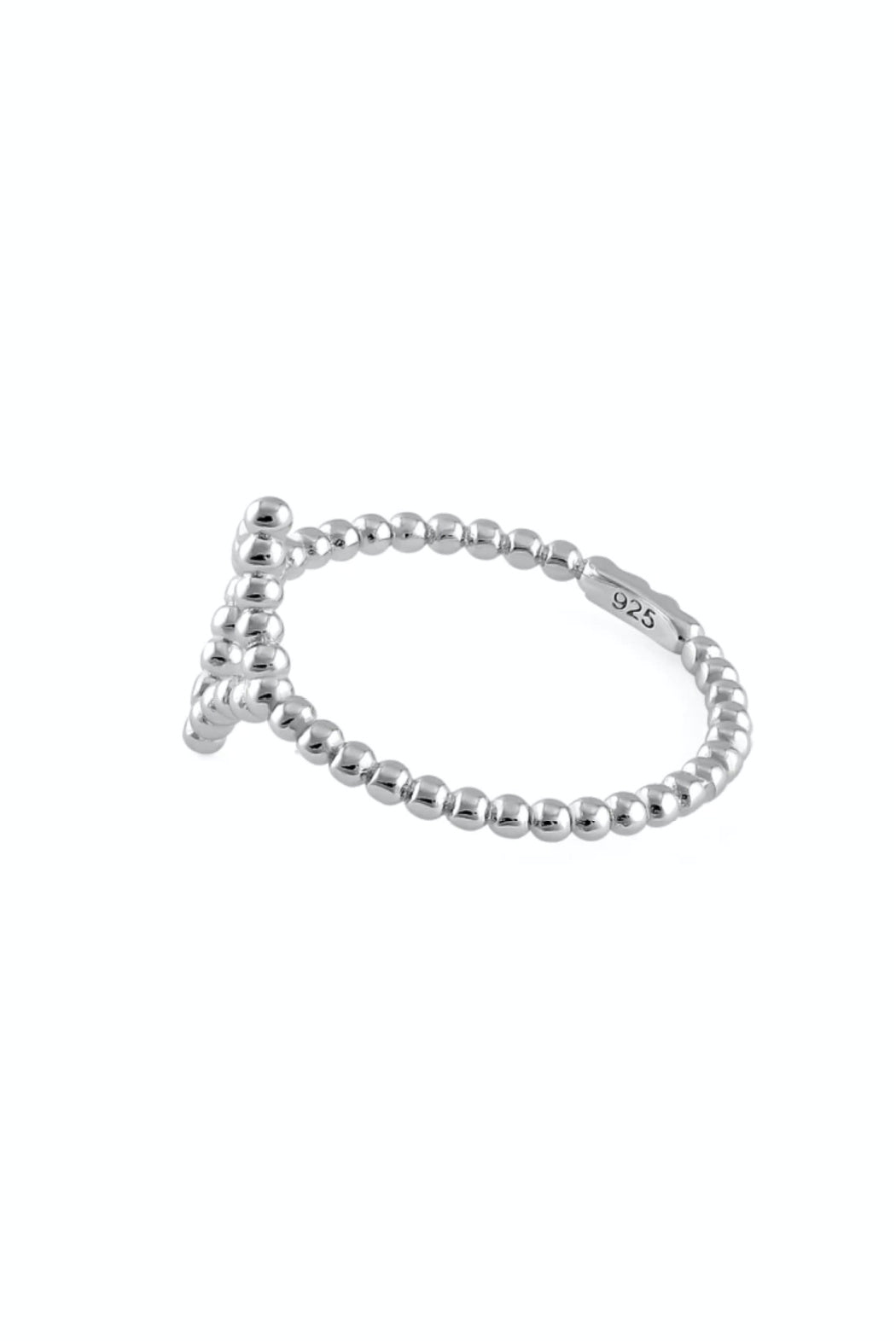 Sterling Twist Diamond Shape Ring