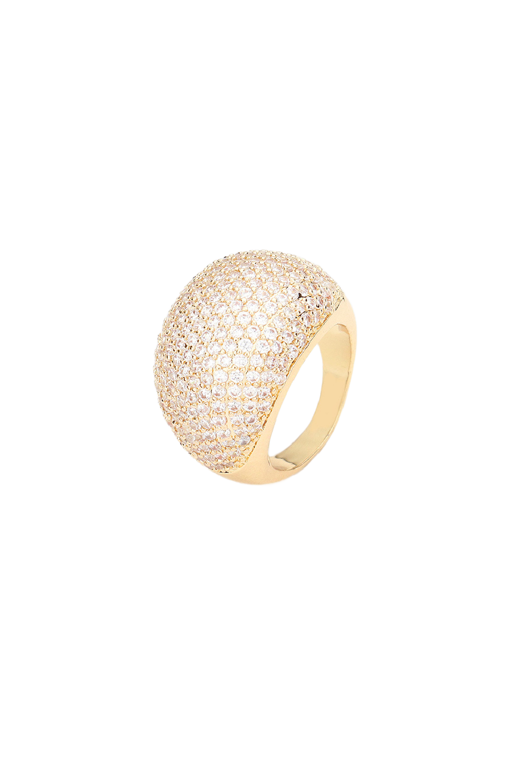 Sparkling Cz Dome Ring