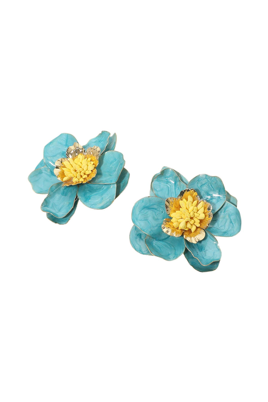 Double The Petals Flower Earrings