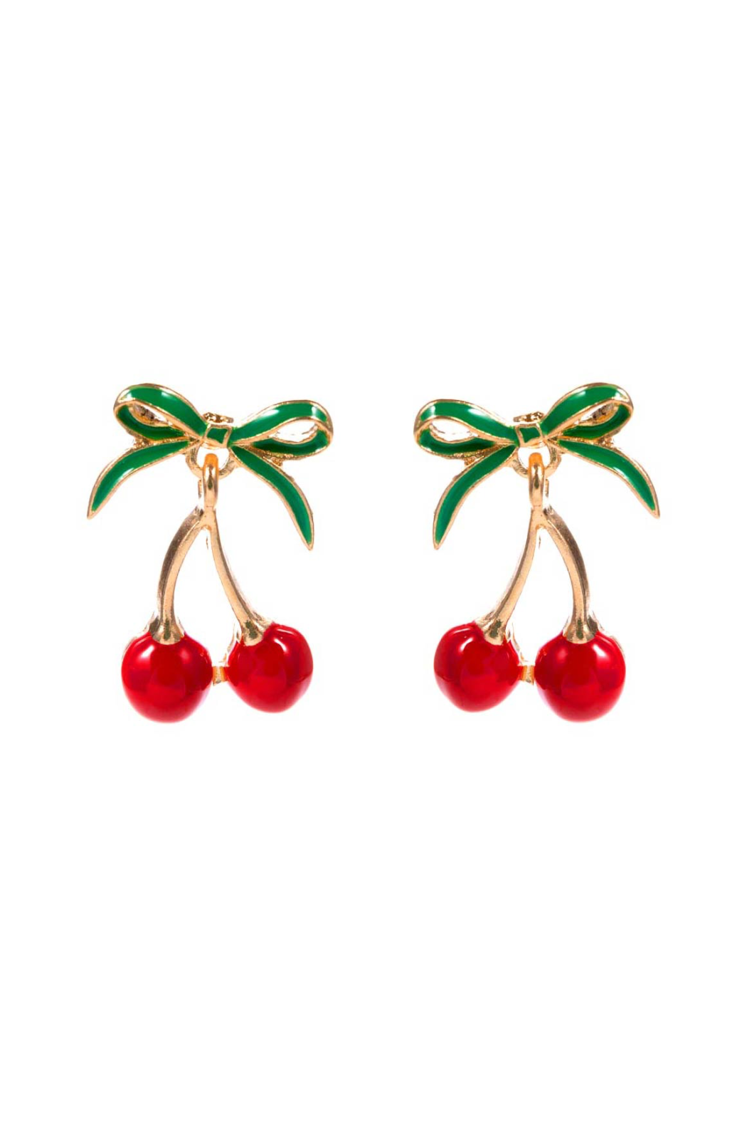 Enamel Fruit Earrings