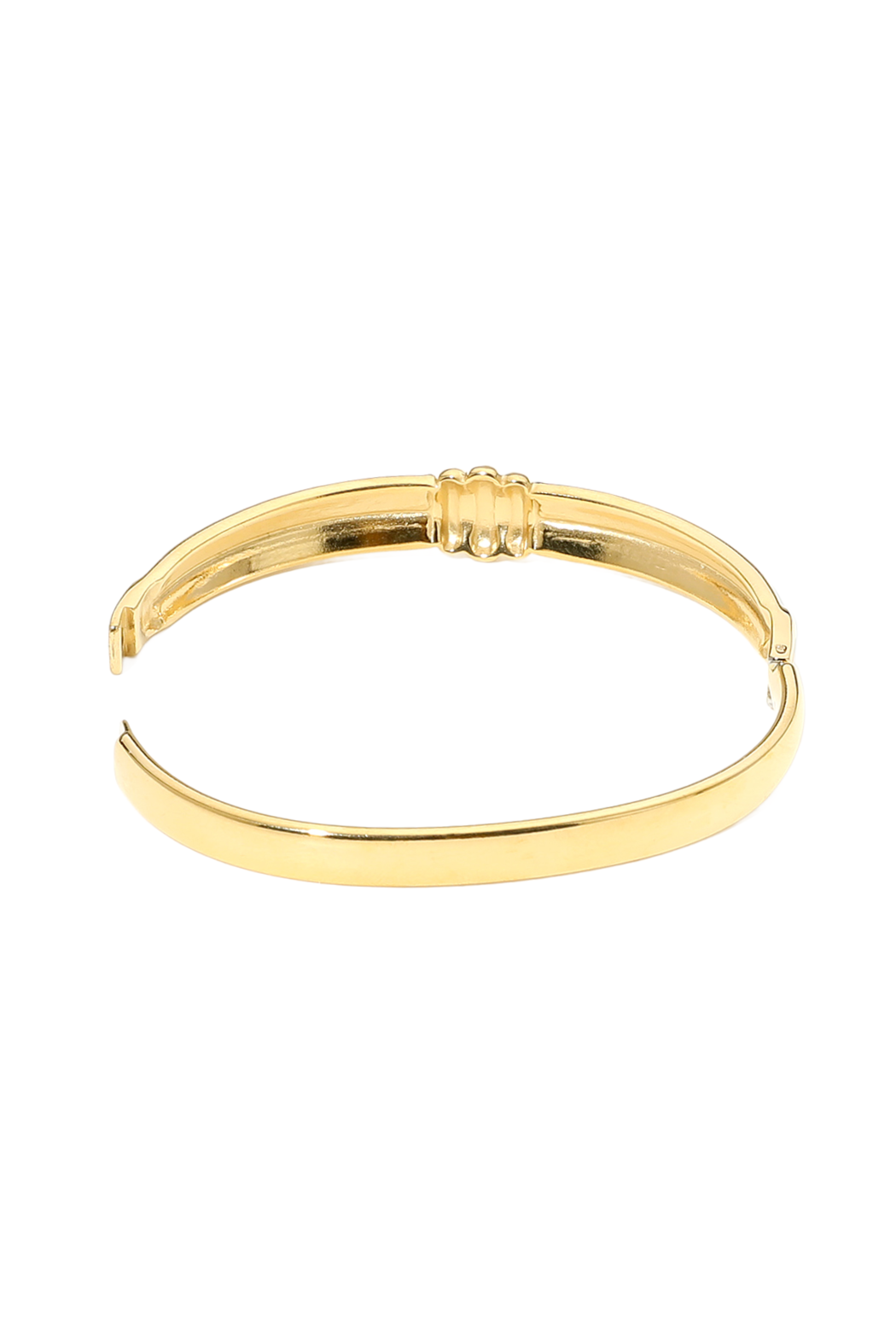 Linear Enamel Hinged Bracelet