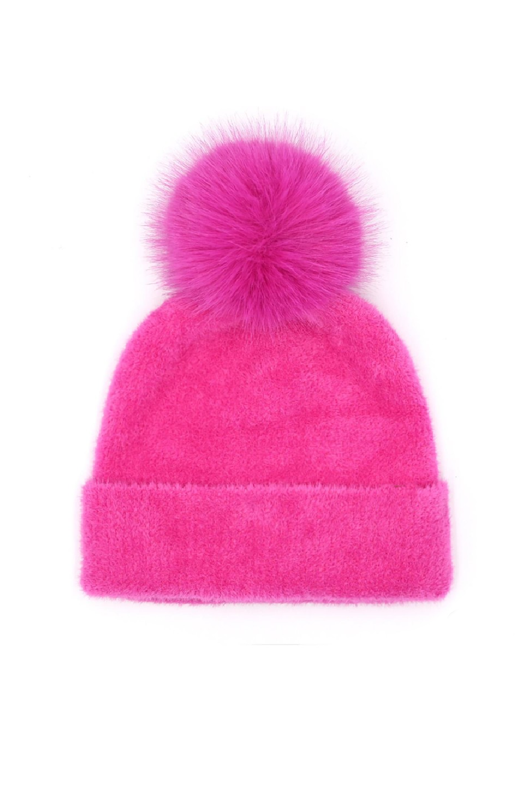 Chenille Pom Beanie