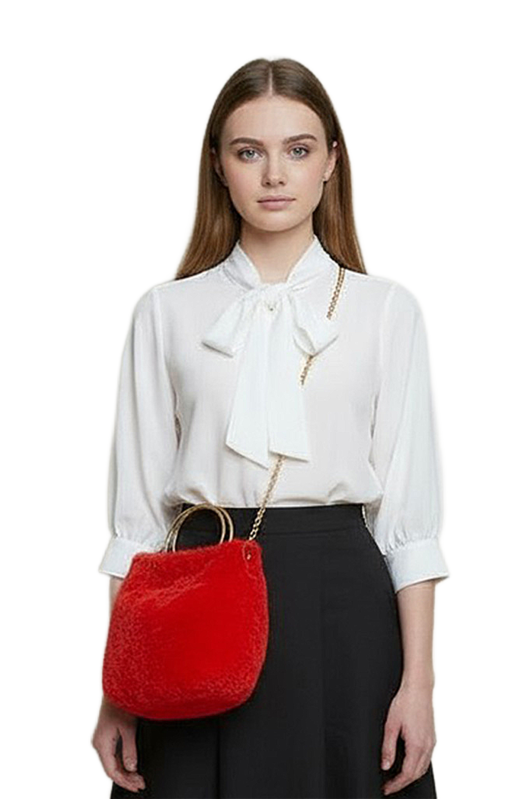 Faux Fur Satchel Crossbody Bag