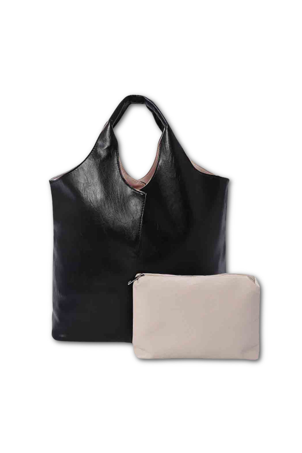 Reversible with Pouch Vegan Leather Bag