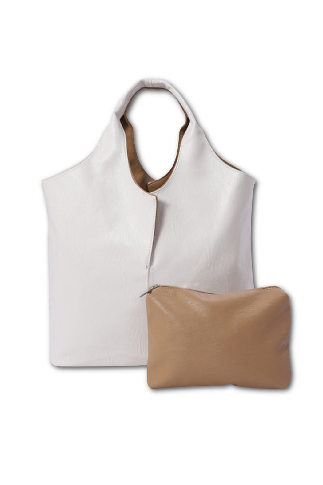 Reversible with Pouch Vegan Leather Bag