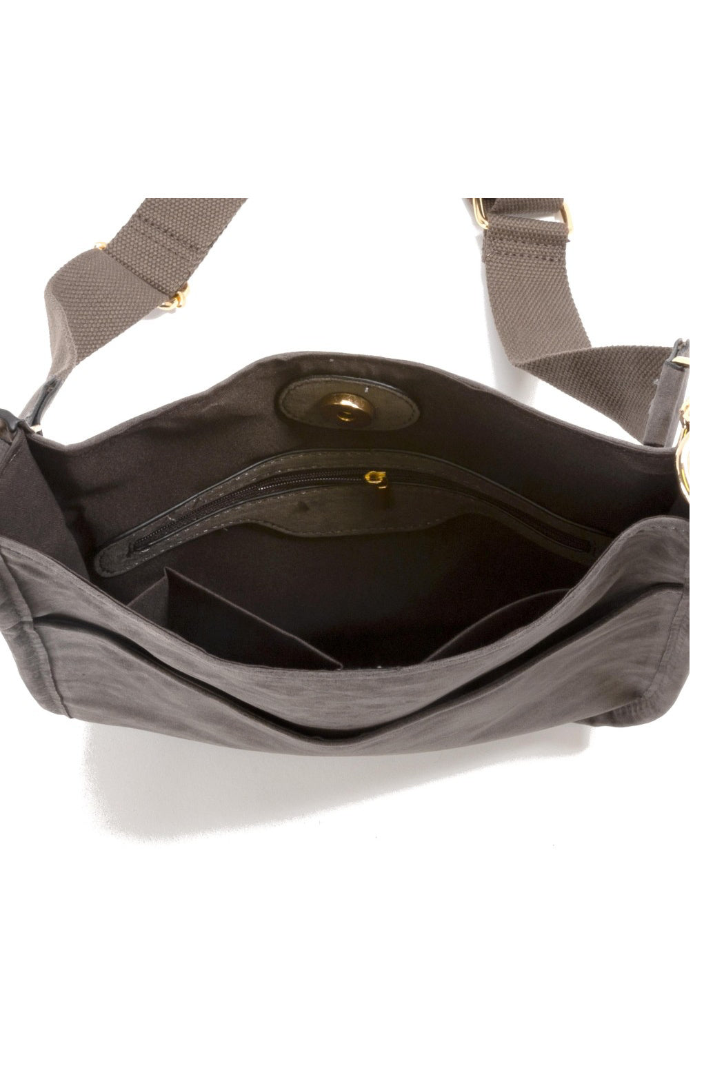 Vegan Suede Crossbody Shoulder Bag
