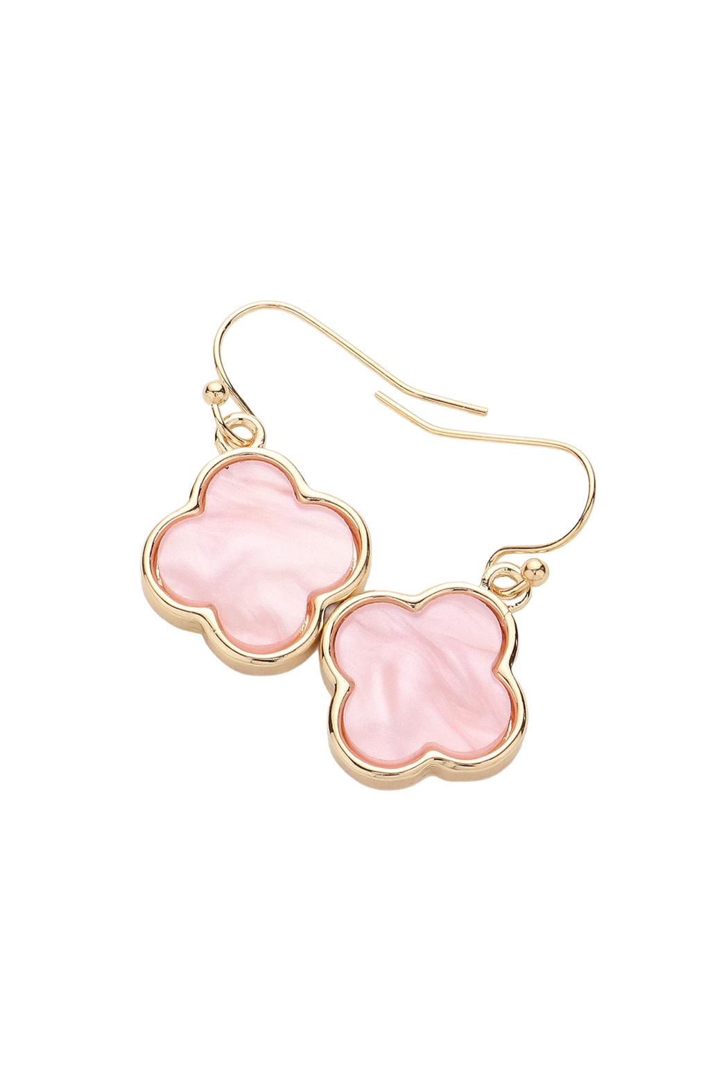 Mother of Pearl Drop Clover Earrings