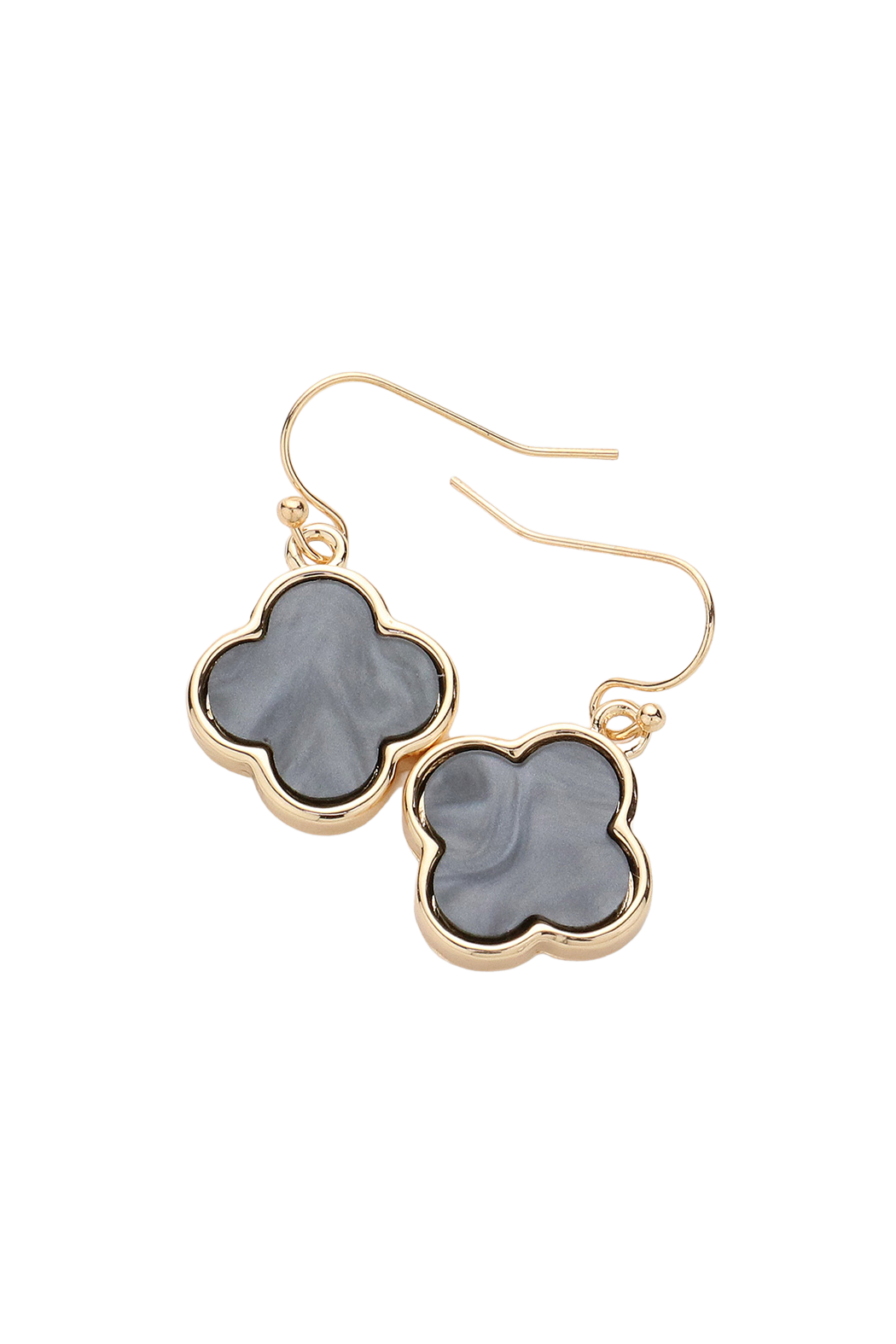 Mother of Pearl Drop Clover Earrings