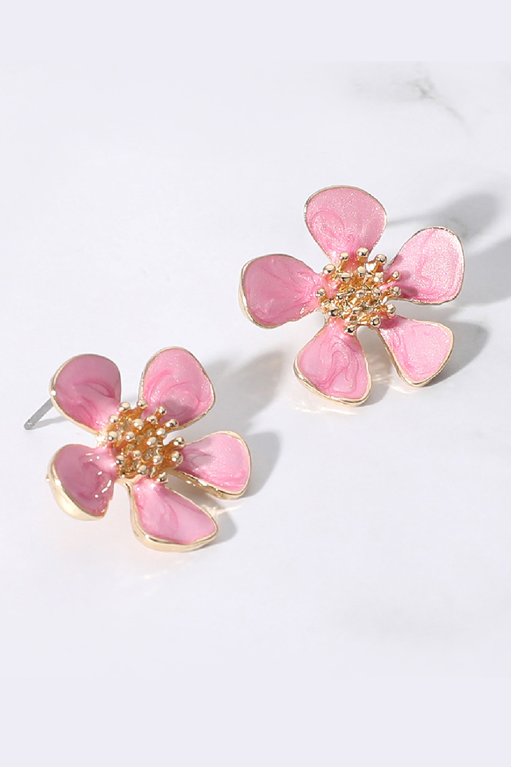 Enamel Flower Earrings