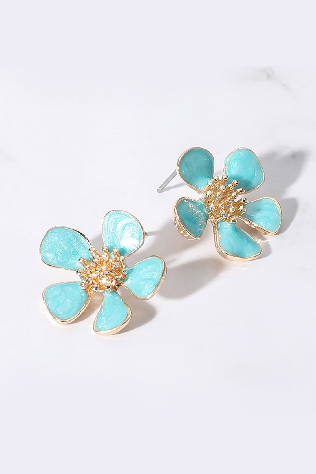 Enamel Flower Earrings