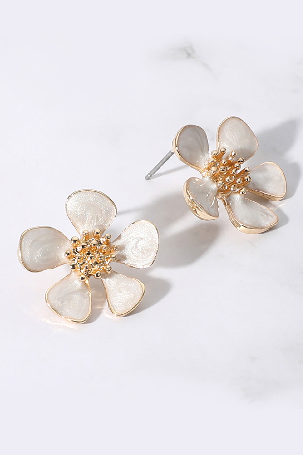 Enamel Flower Earrings