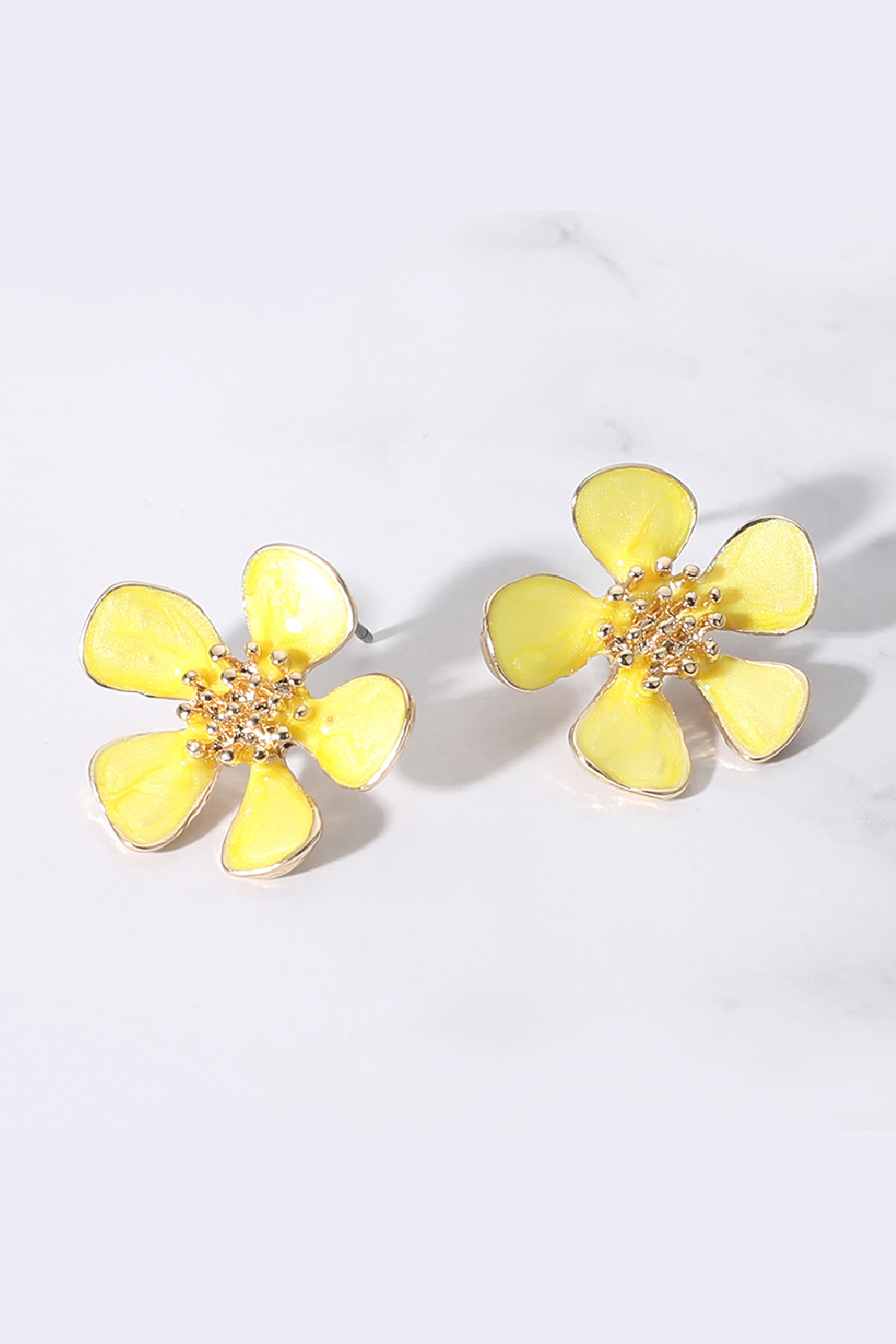 Enamel Flower Earrings