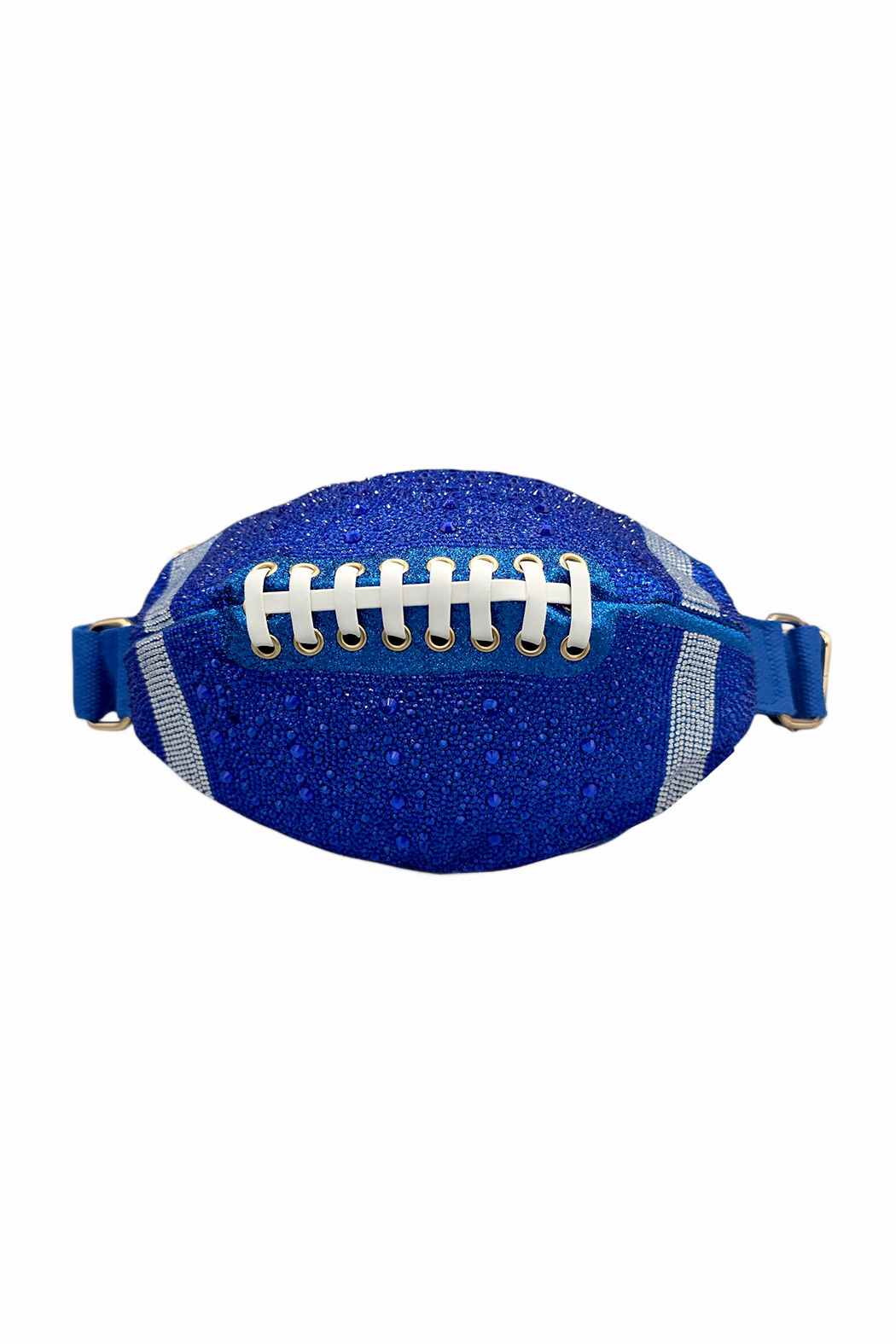 Crystal Laced Up Football Sling Bag