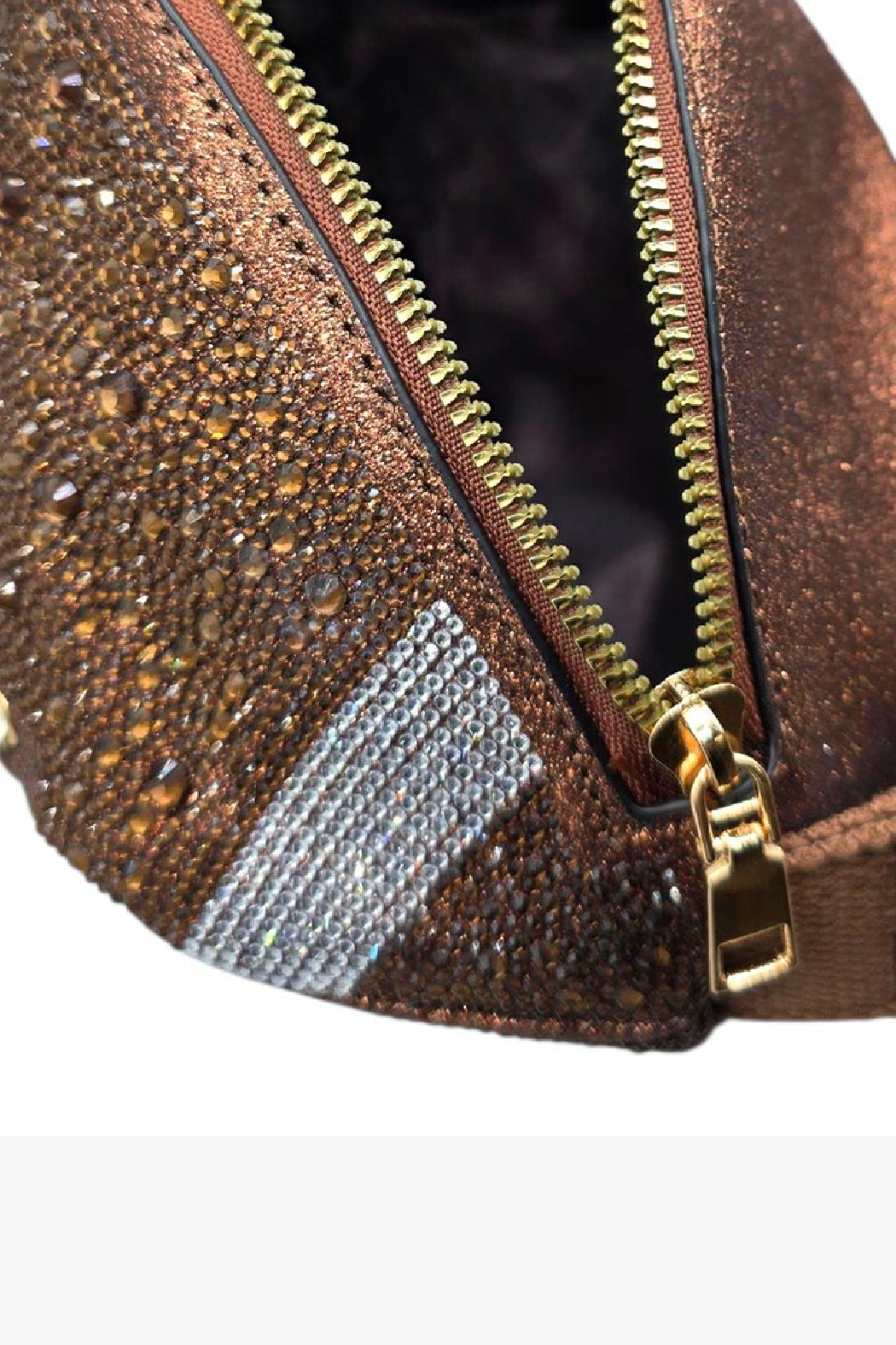 Crystal Laced Up Football Sling Bag