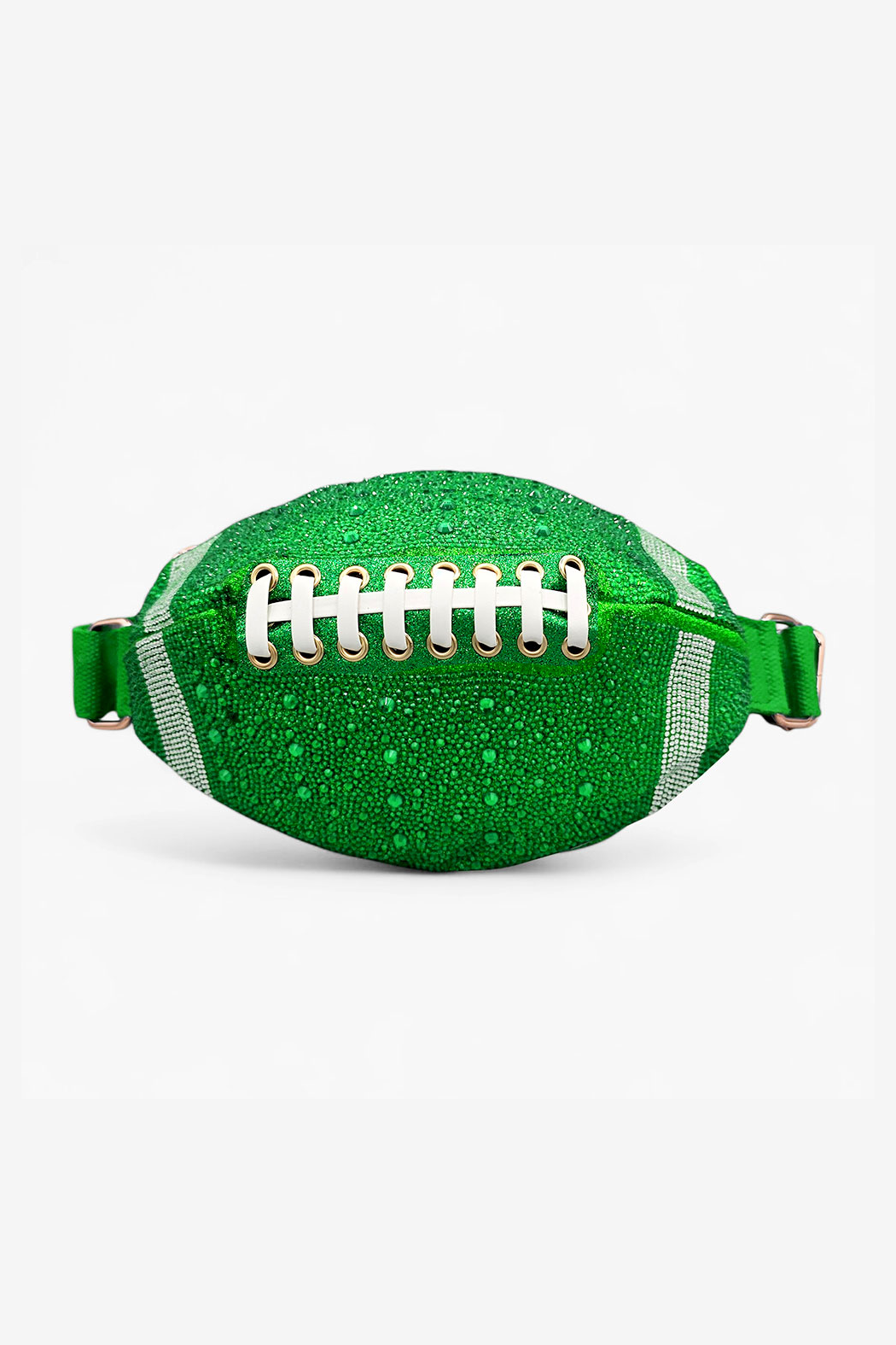 Crystal Laced Up Football Sling Bag