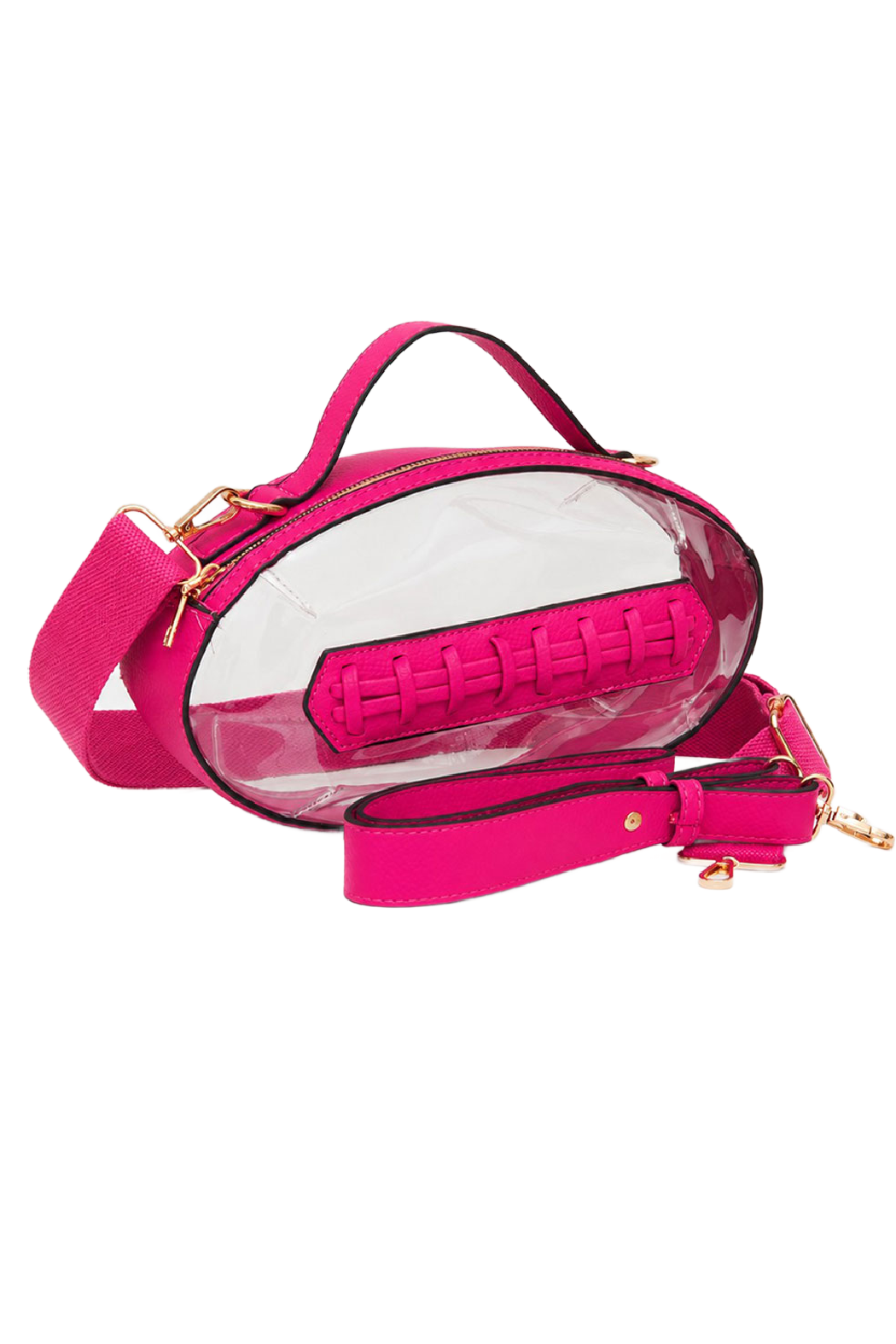 Transparent Football Crossbody Bag