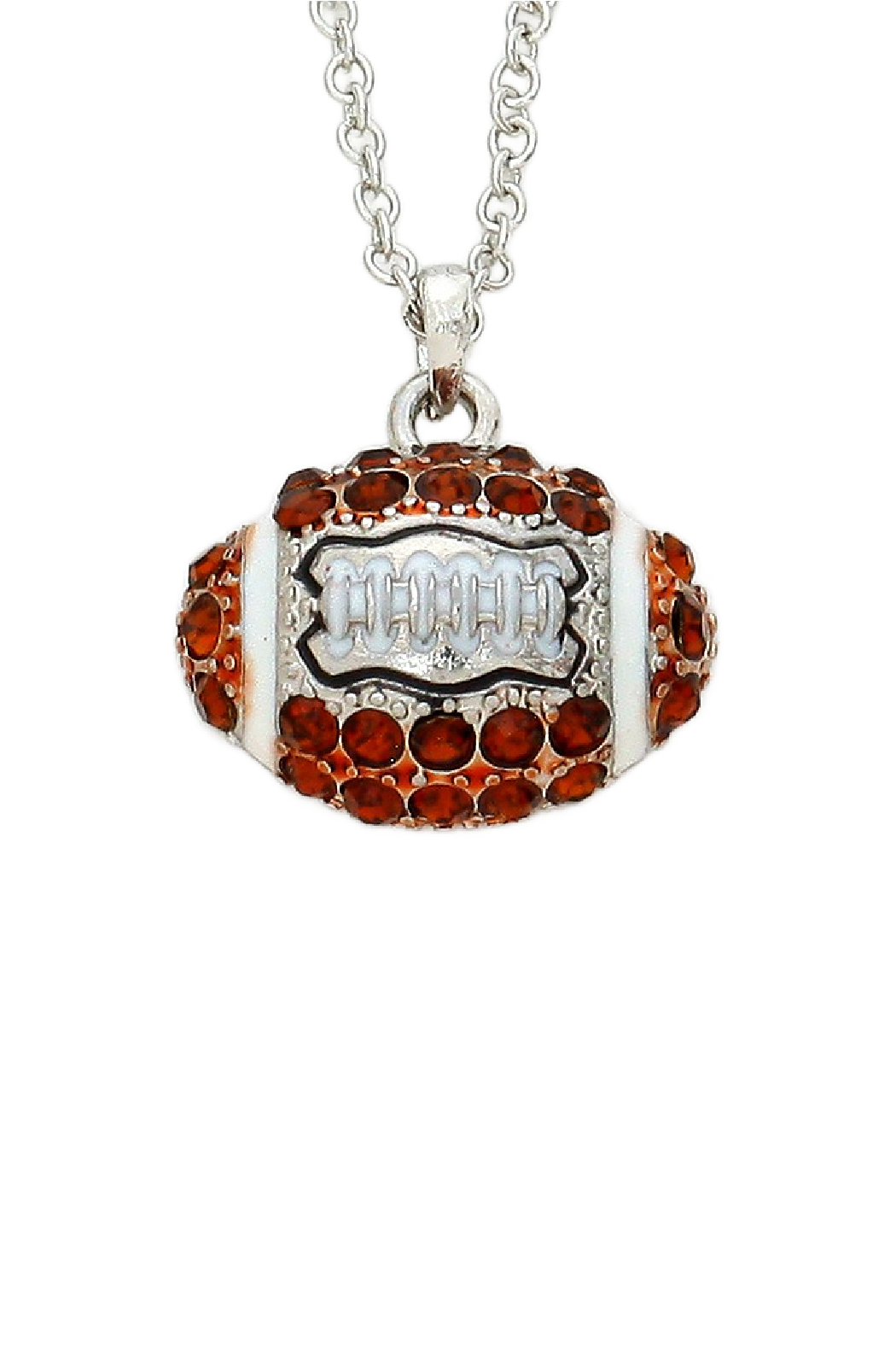 Crystal Football Necklace