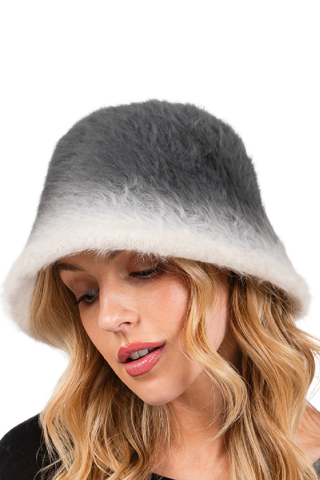 Gradient Fuzzy Bucket Hat display picture 3