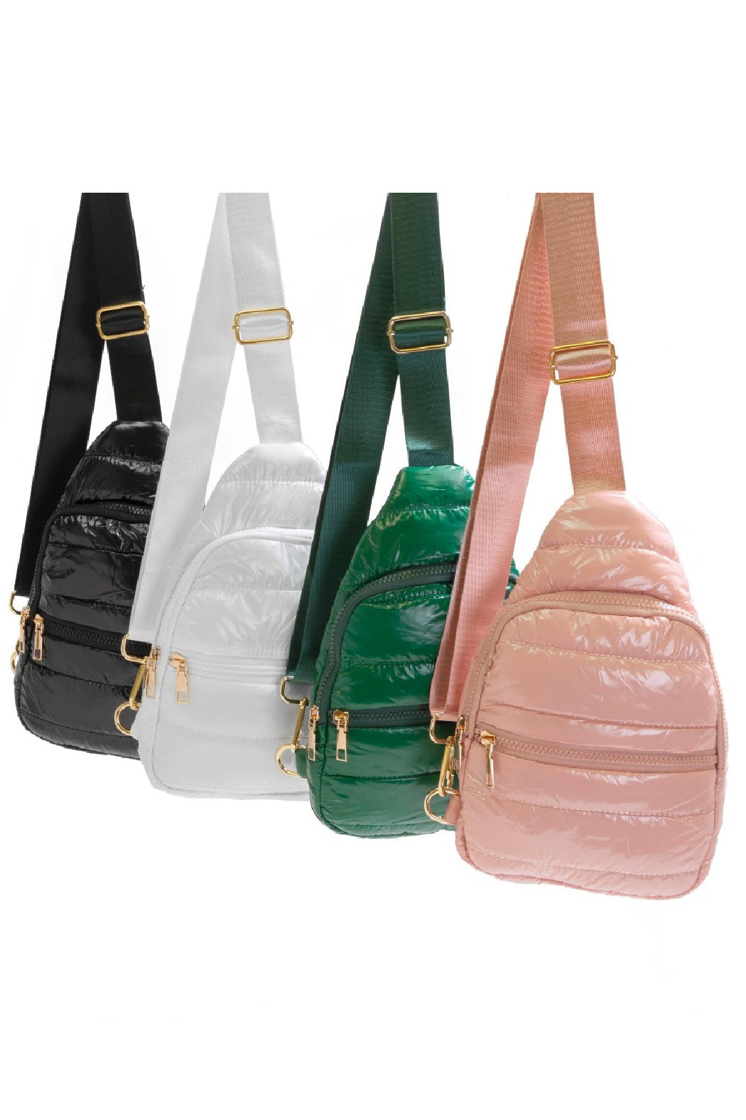 Gloss Puffer Sling Bag