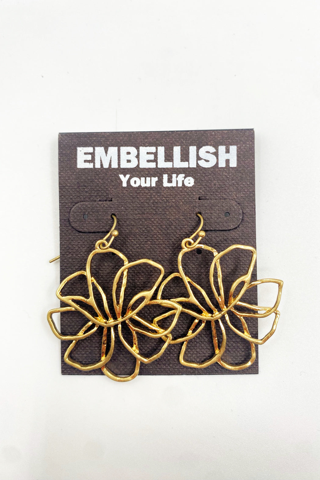 Outlined Flower Earrings