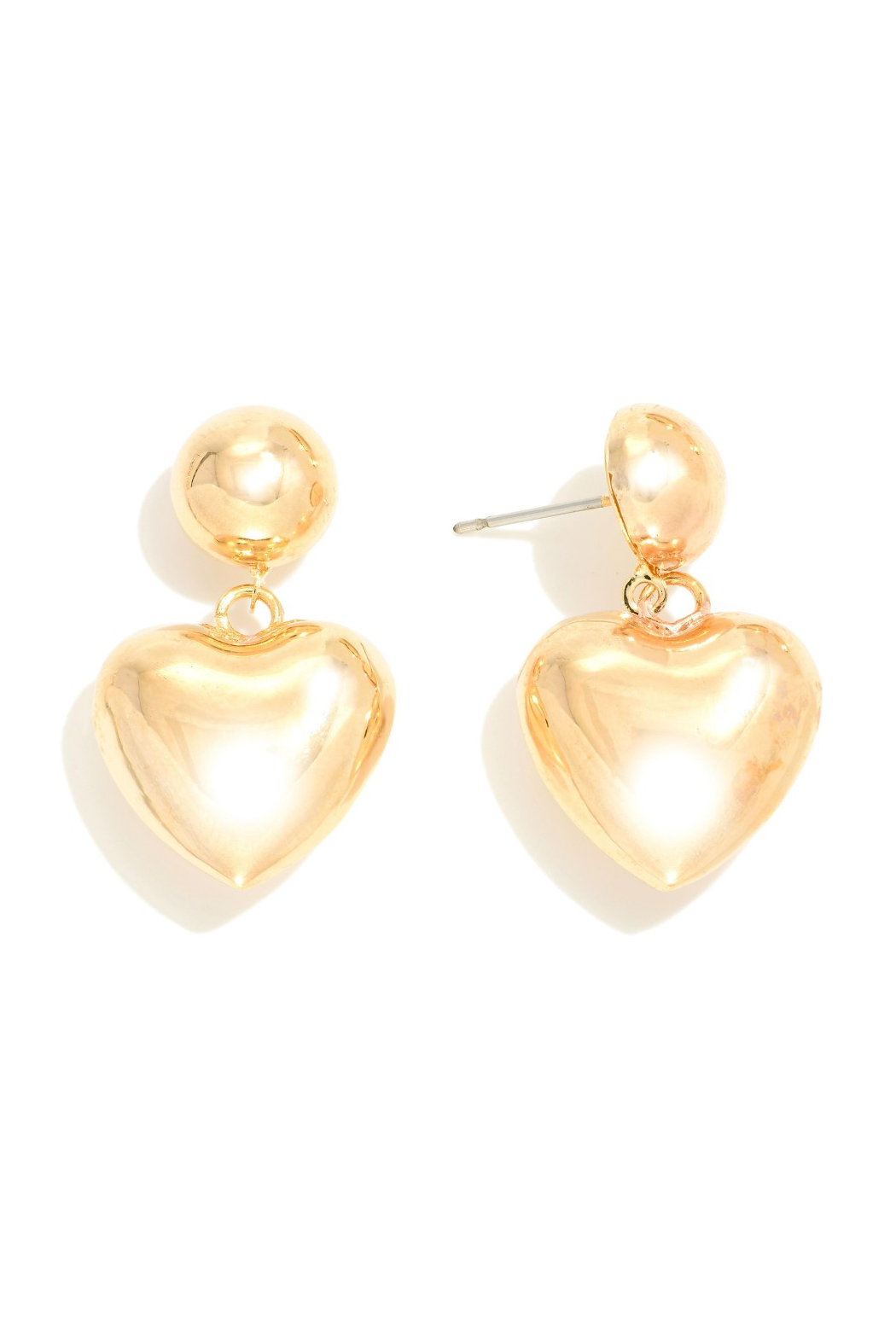 Large Puffy Heart Earrings