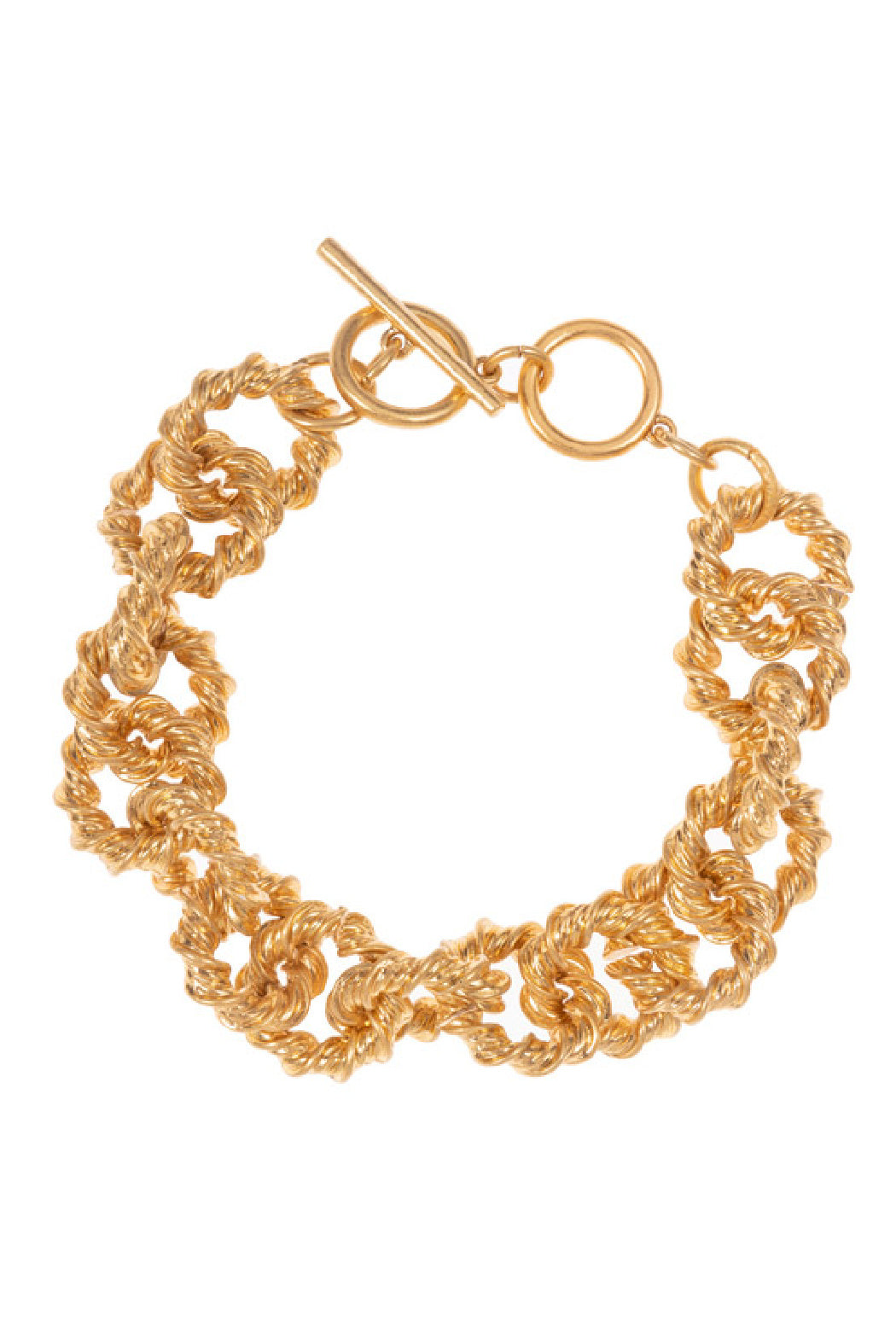 Twist Chain Toggle Bracelet