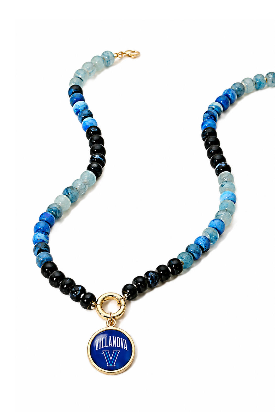 Villanova Gradient Bead Charm Necklace