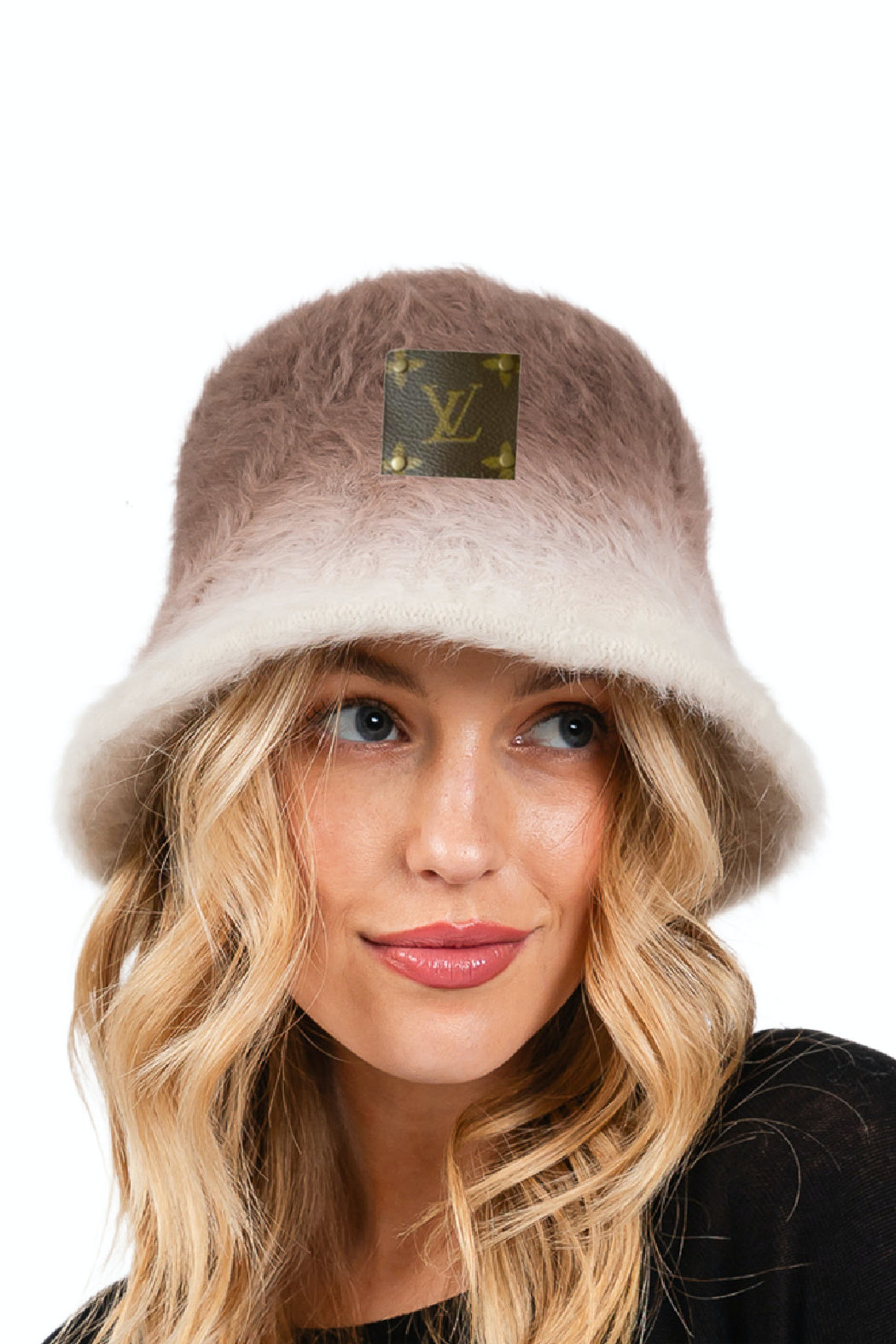 UPCYCLED FRINGED EDGE BUCKET HAT Louis Vuitton Upcycled Hats main image 4