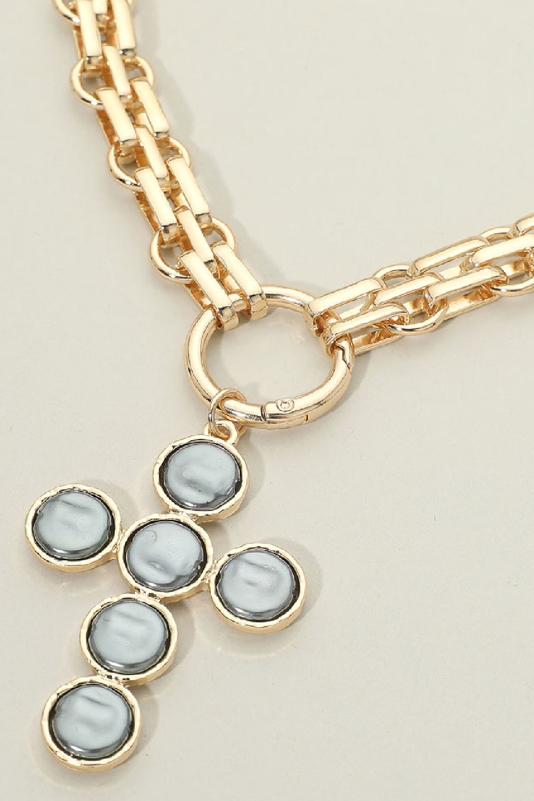 Pearl Cross Necklace