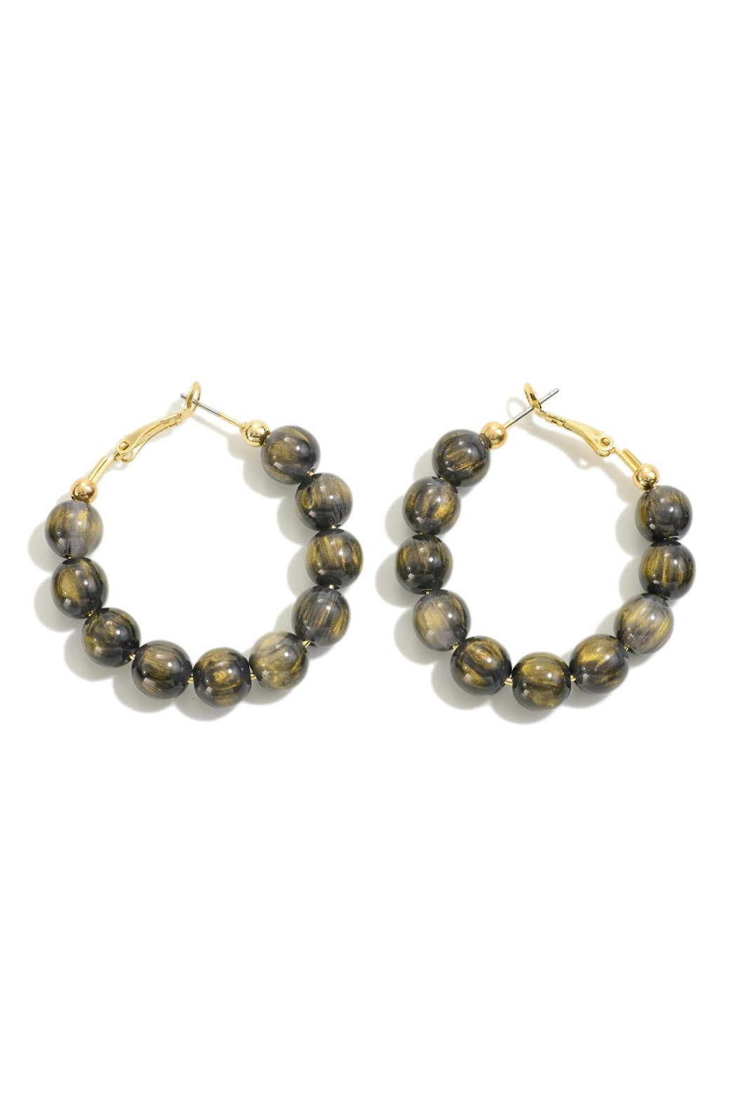 Majestic Bead Hoop Earrings