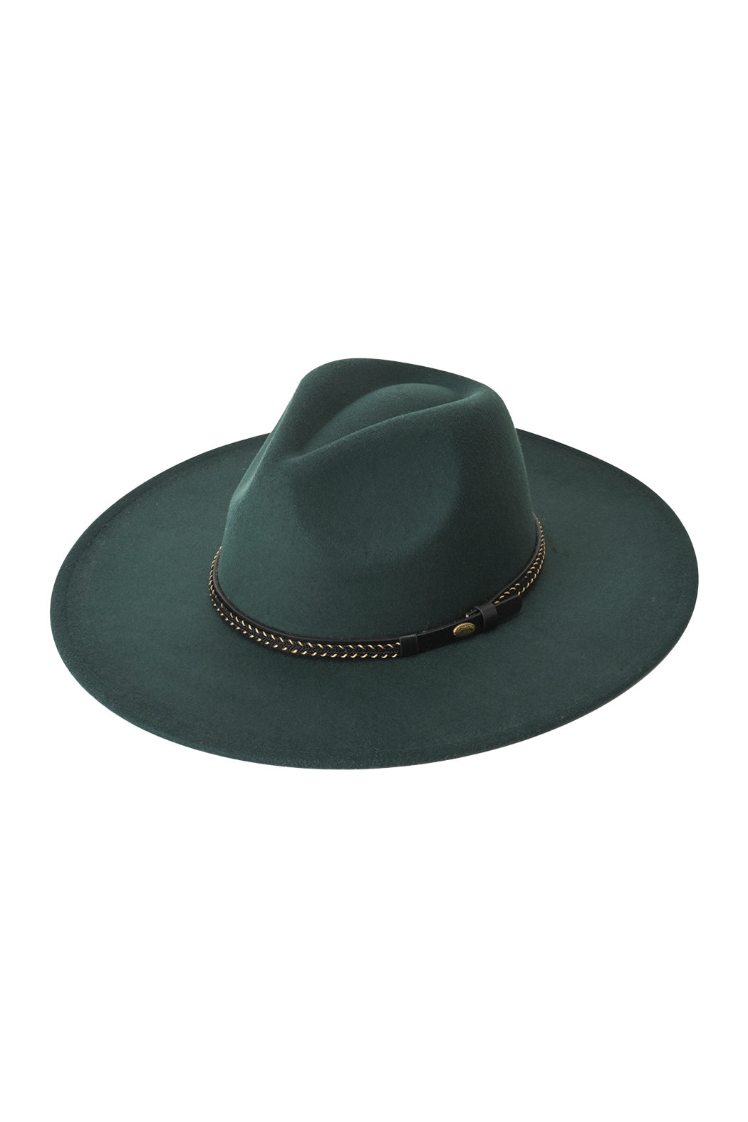 Woven Hat Band Felt Fedora