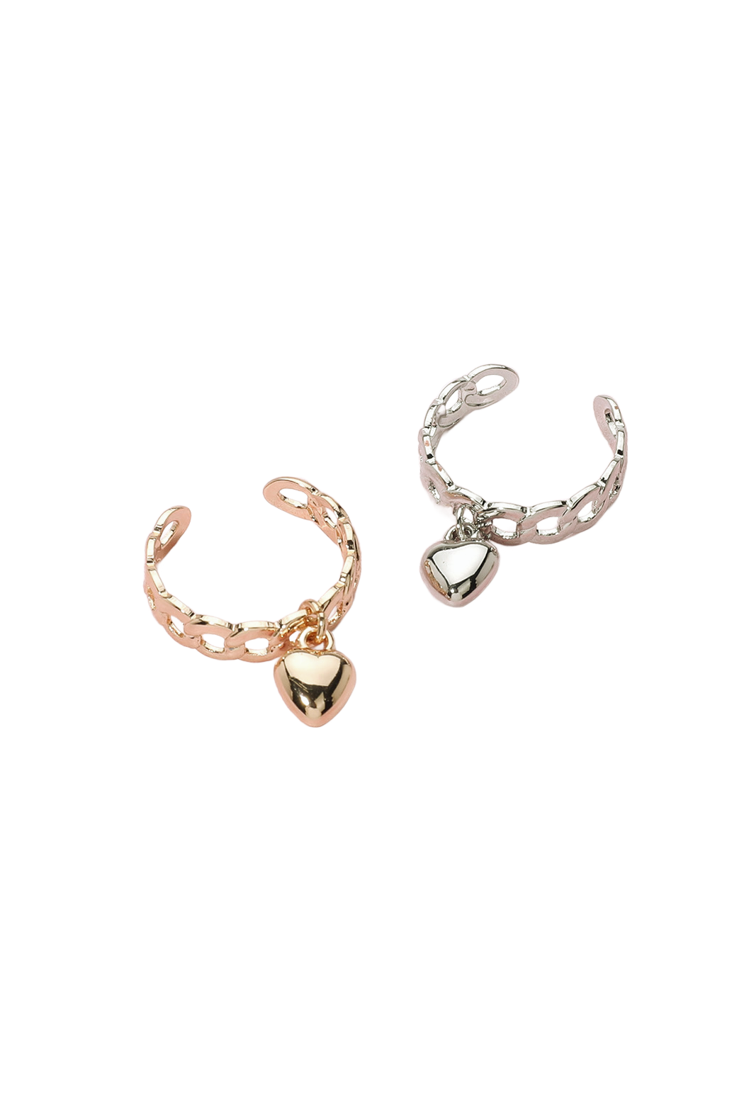 Heart Charm Adjustable Ring