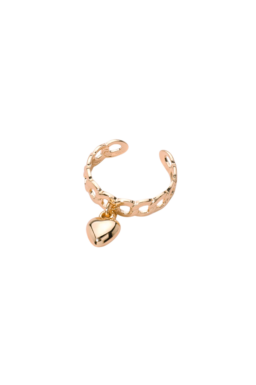 Heart Charm Adjustable Ring