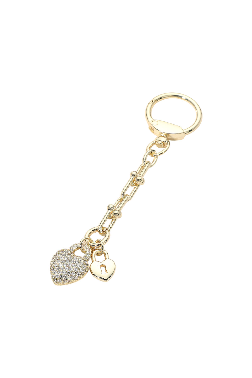 Gold Plated Keychain E Bag Charm