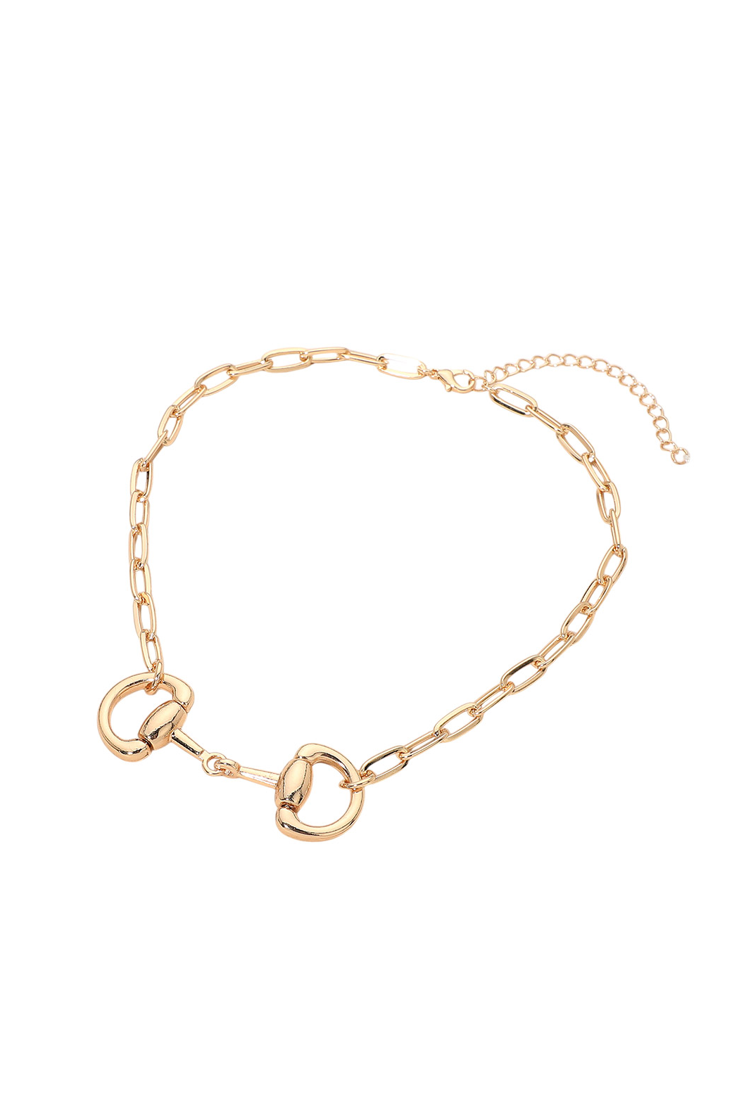 Double Horsebit Necklace