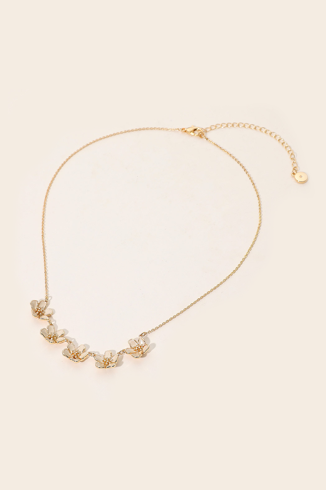 Enamel Flower Necklace