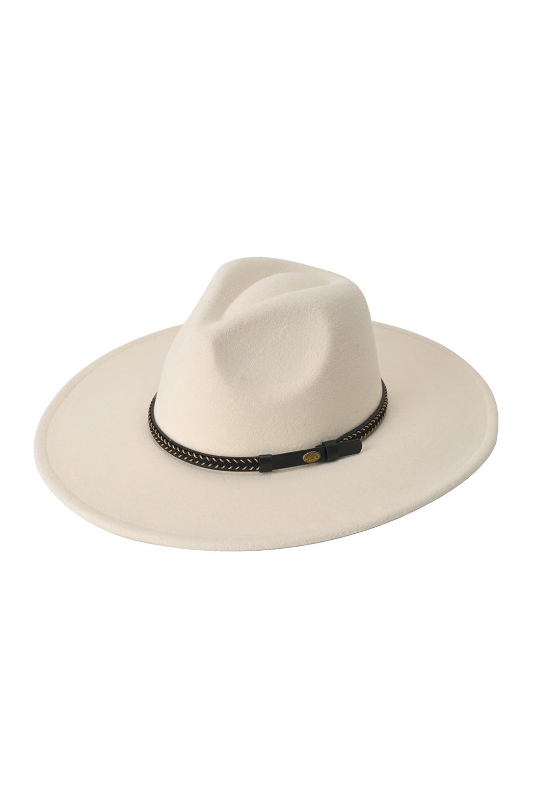 Woven Hat Band Felt Fedora