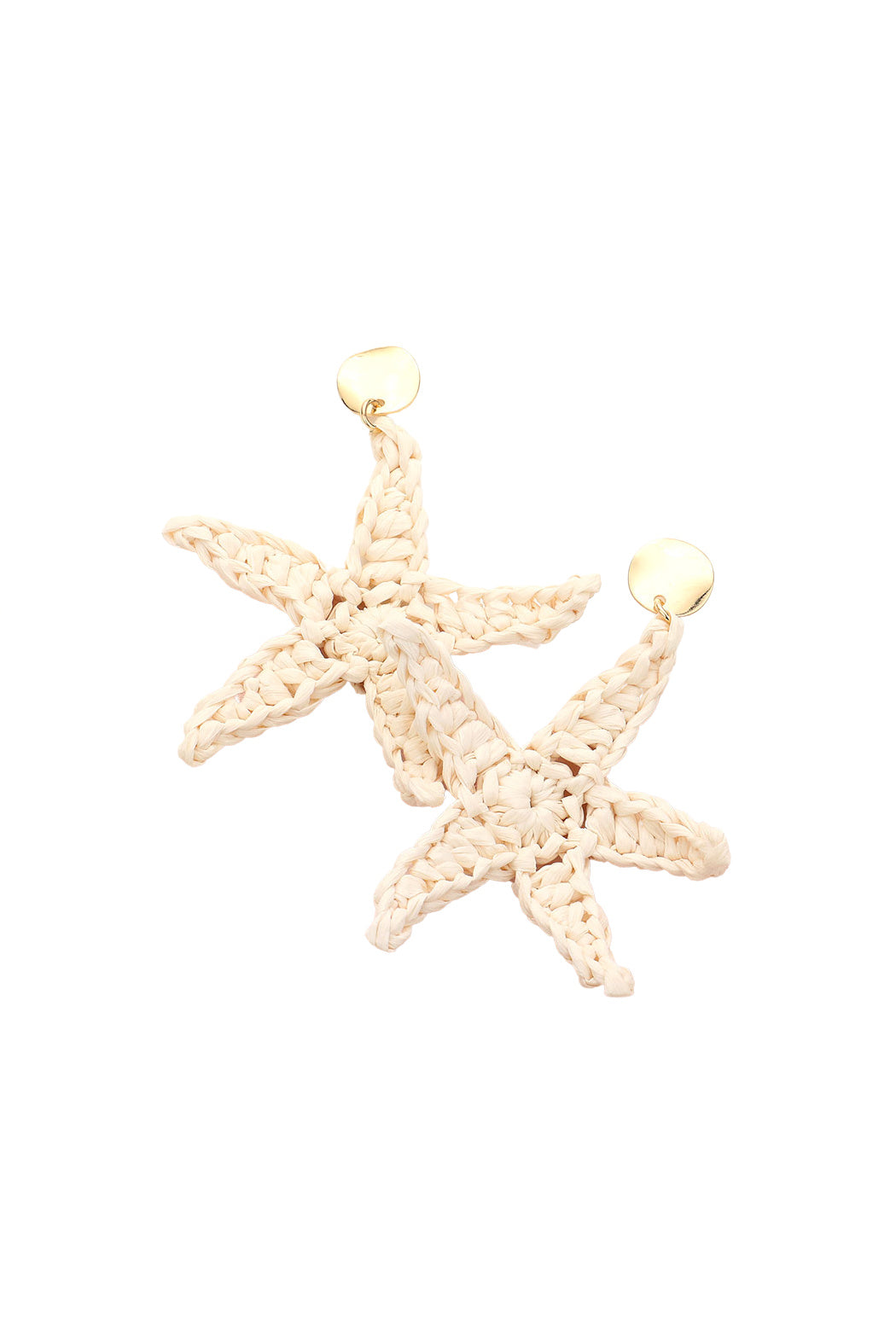 Raffia Starfish Earrings